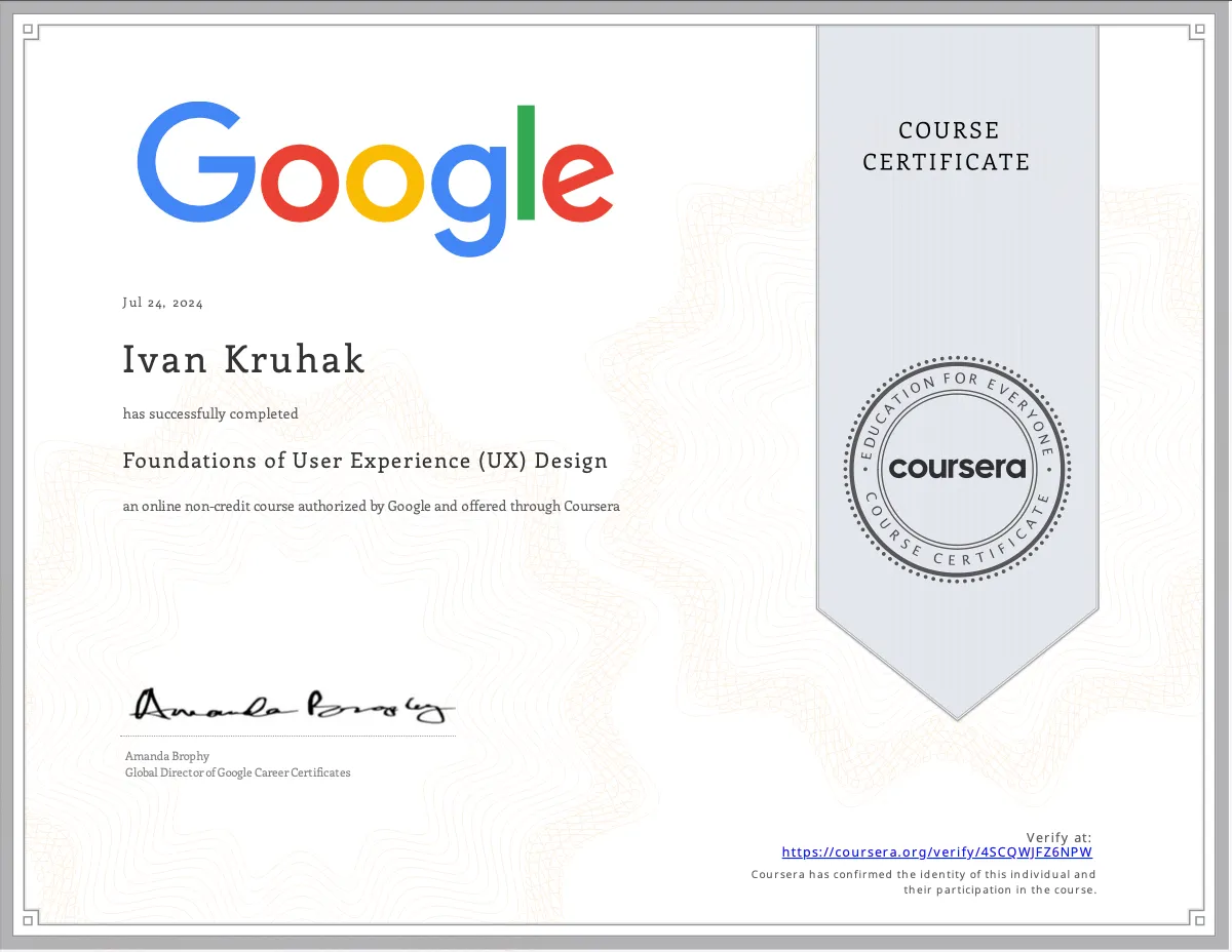 Coursera certifikat 4SCQWJFZ6NPW